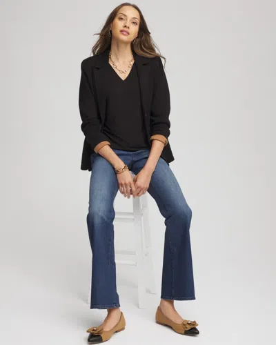 Chico's Touch Of Cool Layering Tee In Black In Black