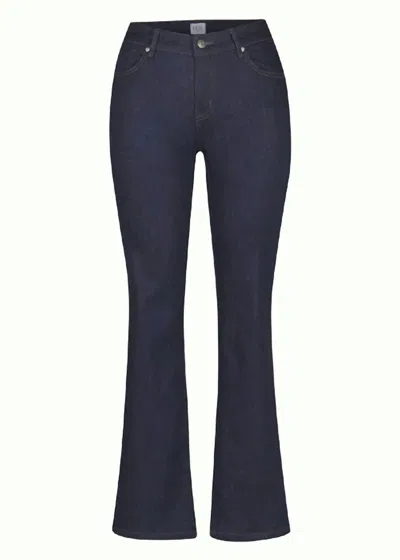 Eql In Motion Bootcut Jean In Dark Rinse In Blue