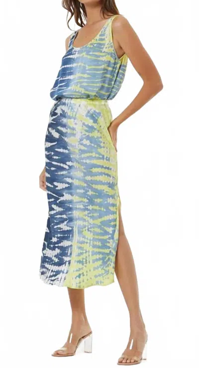 Young Fabulous & Broke Davinia Basic Scoop Tank In Reef Wash Zest In Multi