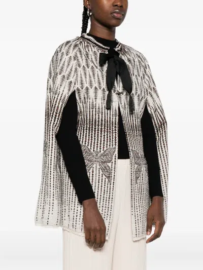 Forte Forte Geometric-pattern Bow Jacket In Multi