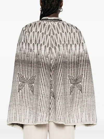 Forte Forte Geometric-pattern Bow Jacket In Multi