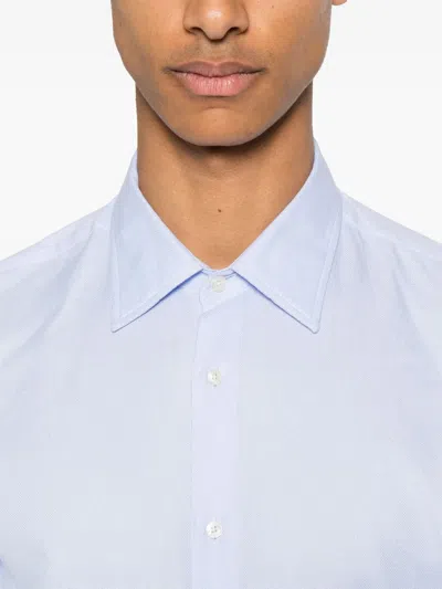 Fursac Long-sleeve Shirt In Blue