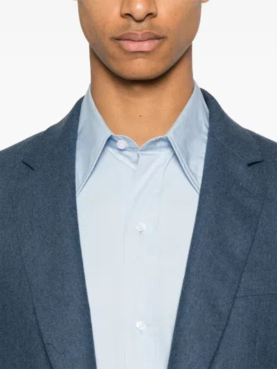 Fursac Cotton Shirt In Blue