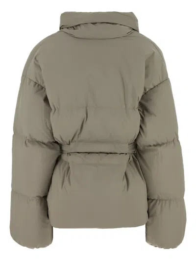 Bacon Belted Wrap Jacket In Gray