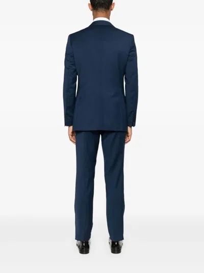 Fursac Virgin-wool Suit In Blue