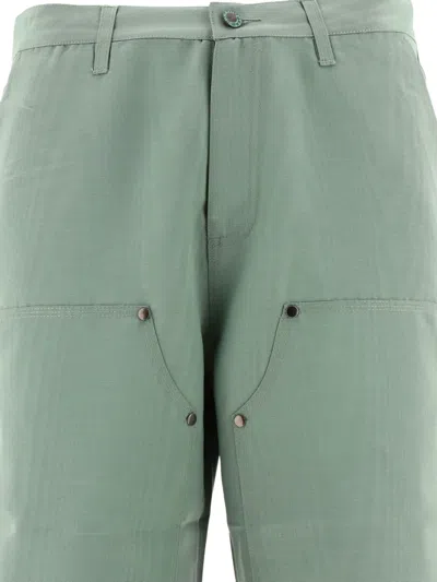 Brain Dead Double-knee Straight Pants In Green