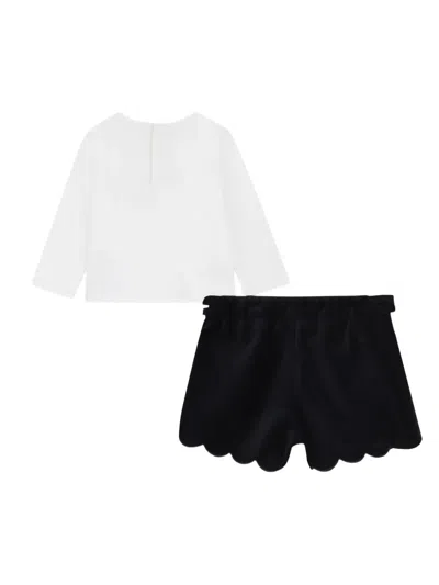 Chloé Scalloped-hem Shorts Set In Multi