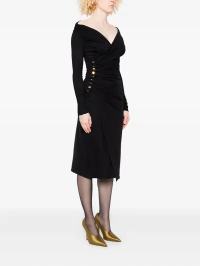 Elisabetta Franchi Vestido Midi - Negro In Black