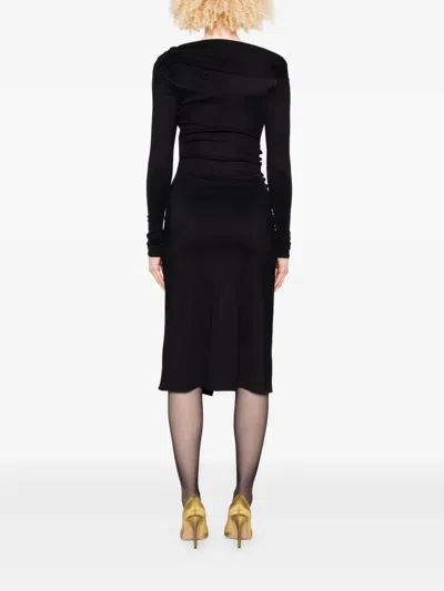 Elisabetta Franchi Vestido Midi - Negro In Black