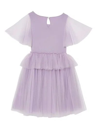Tutu Du Monde Orchid Radiance Embellished Tiered Dress In Purple