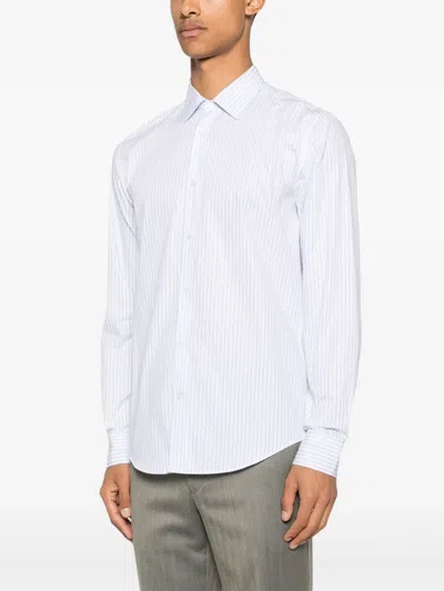 Fursac Striped Shirt In Gray