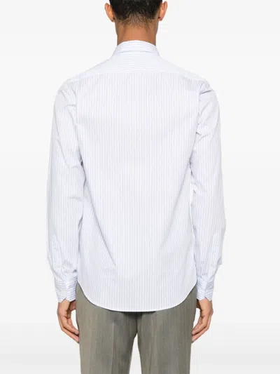 Fursac Striped Shirt In Gray