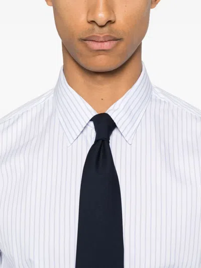 Fursac Striped Shirt In Gray