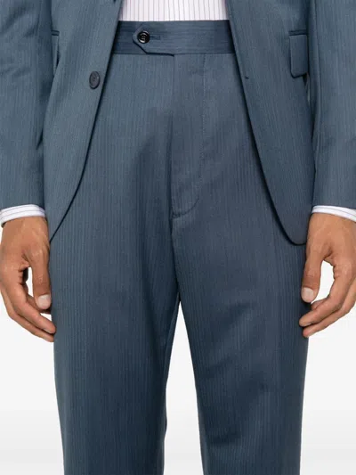 Fursac Single-breasted Suit In Blue