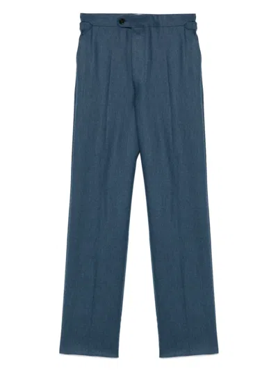Fursac Wool Trousers In Blue
