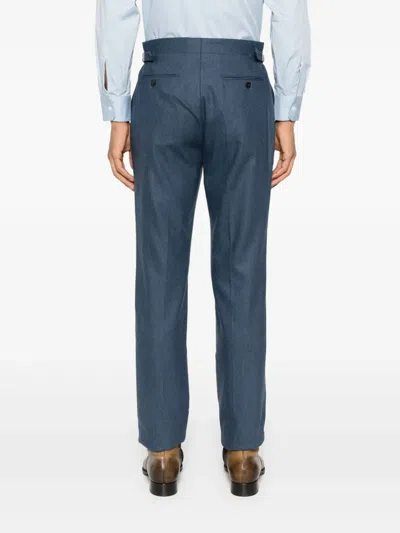 Fursac Wool Trousers In Blue