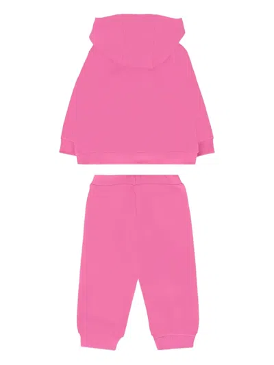 Balmain Logo-patch Tracksuit In Pink