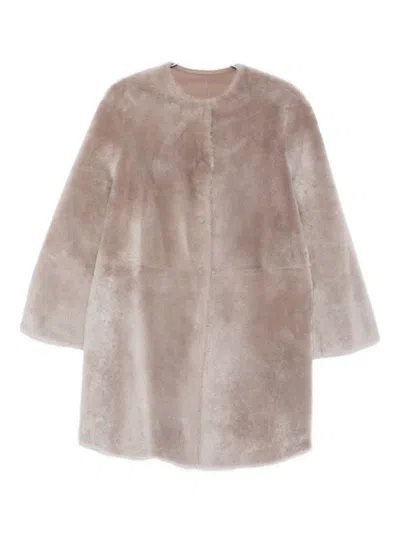 皮毛一体皮质外套