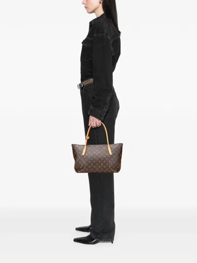 Pre-owned Louis Vuitton 2012 Monogram Raspail Pm Tote Bag In Brown