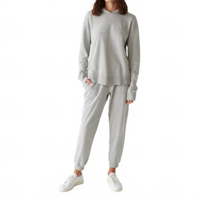 Michael Stars Eden Cotton Jogger In Heather Grey In Gray