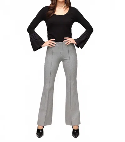 Fifteen Twenty Emerson Bootcut Pants In Houndstooth In Gray