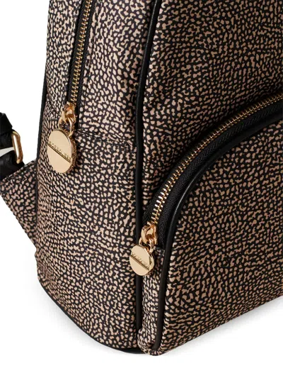 Borbonese Medium Abstract-print Backpack In Neutral