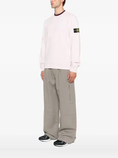 Stone Island Carhartt Wip Black Cotton Standard Crew Neck T-shirt In Pink