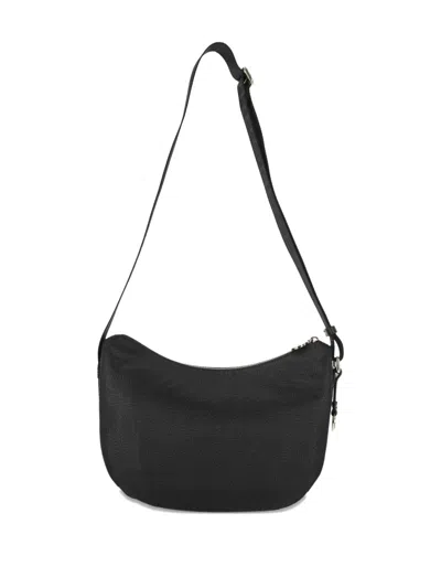 新月形拉链单肩包