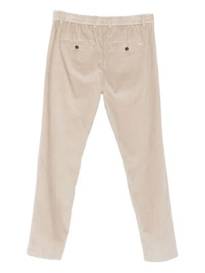 Paul & Shark Nylon Trousers With Belt Loops And Keychain In Neutral