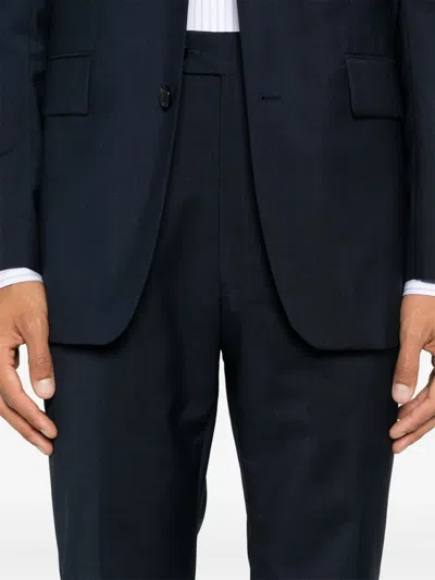 Fursac Check-pattern Suit In Black