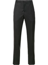 ALEXANDER MCQUEEN pinstriped straight-leg trousers,DRYCLEANONLY