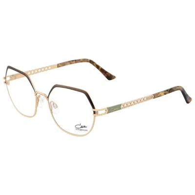 Cazal Perforated-detailing Oval-frame Glasses In Black