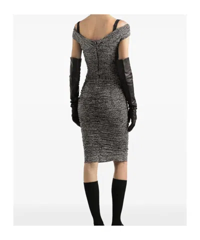 Dolce & Gabbana Dolce&gabbana Women Silk Dress In Gold