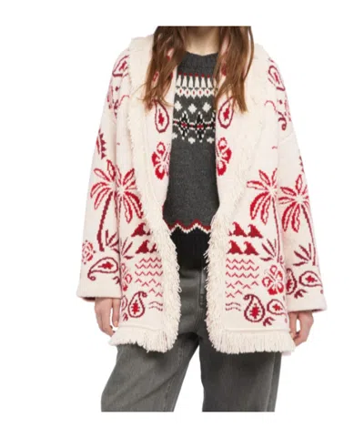 Alanui Embroidered Wool Blend Glimpse Of Eden Cardigan In Multi