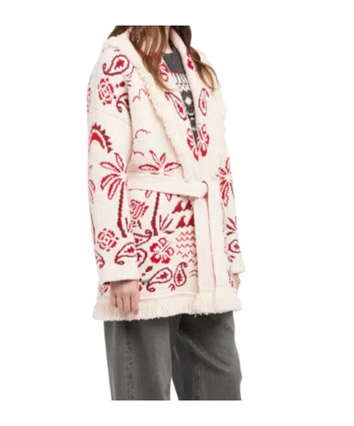 Alanui Embroidered Wool Blend Glimpse Of Eden Cardigan In Multi