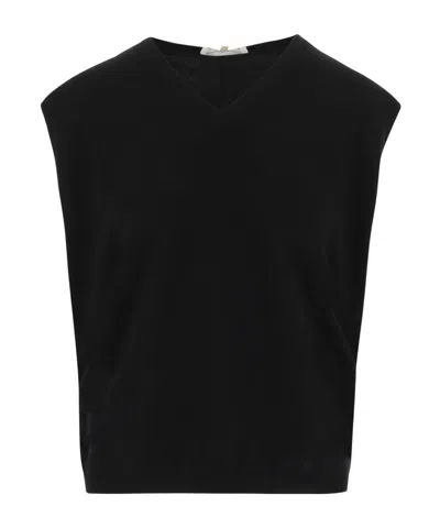 The Row Kossy Vest In Black