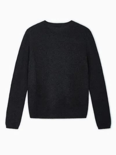 Prada Blue Cashmere Sweater In Black