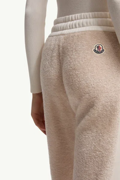 Moncler Side-stripe Drawstring Trousers In Pink