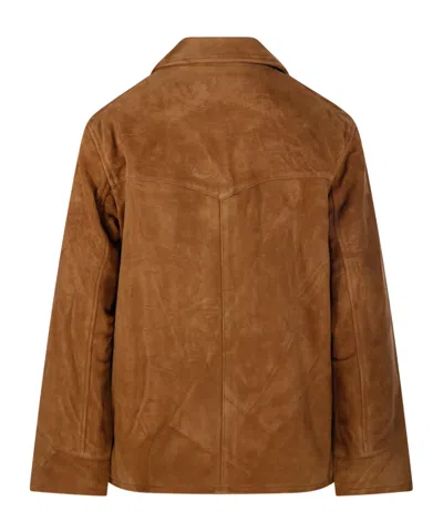 Tory Burch Structured Jacket With Tailored Silhouette In Brown