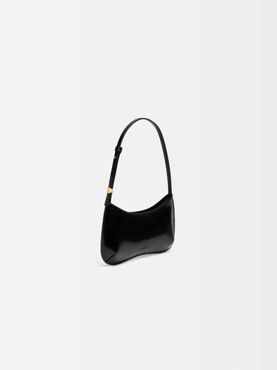 Jacquemus Versatile Shoulder Bag Adjustable Strap Smooth Finish In Black