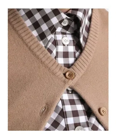 Dolce & Gabbana Cashmere Cardigan In Brown