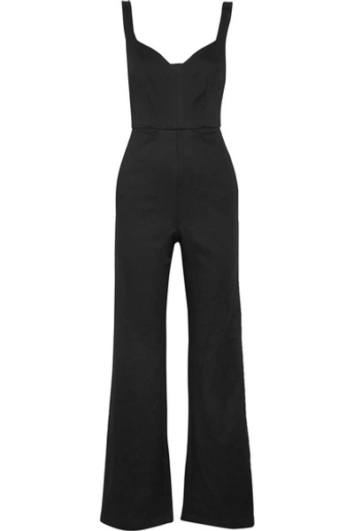 Reformation Cutout Twill Jumpsuit