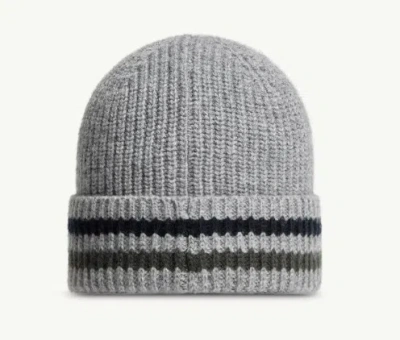 Moncler Logo Hat In Gray