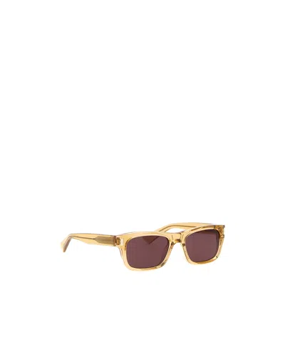Saint Laurent Square-frame Acetate Sunglasses In Brown