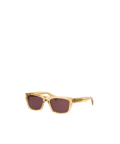 Saint Laurent Square-frame Acetate Sunglasses In Brown