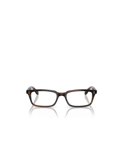 Oliver Peoples Rectangle-frame Glasses In Brown