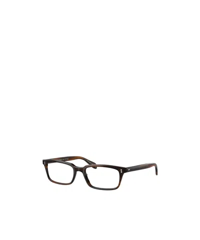Oliver Peoples Rectangle-frame Glasses In Brown