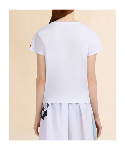 Marni Graphic Print T-shirt In White