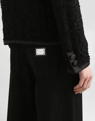 Dolce & Gabbana Denim 5-pocket Trousers In Black