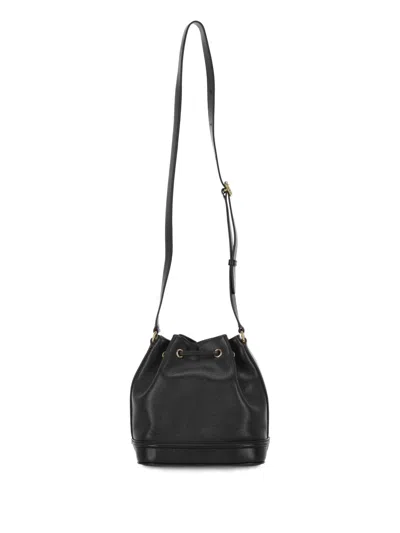Chloé Drawstring Bucket Bag In Black